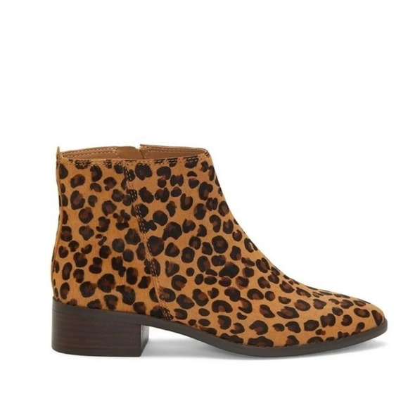 Lucky Brand Lenree2 Calf Hair Leopard Print Bootie Women’s 8.5. - Picture 10 of 10